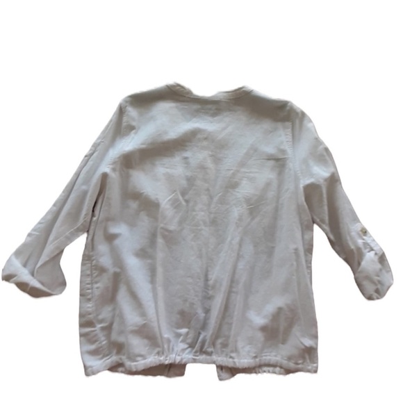 🌺LIZ CLAIBORNE Linen Blend Button Jacket Size Large🌺 - Picture 4 of 6